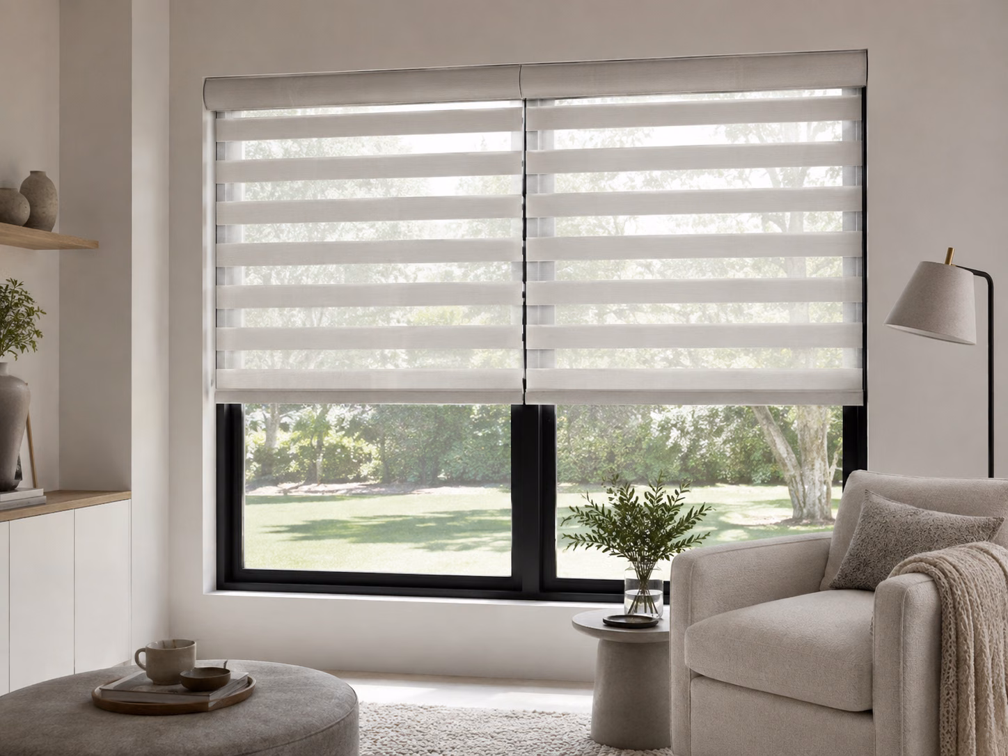 Designer Banded Shades